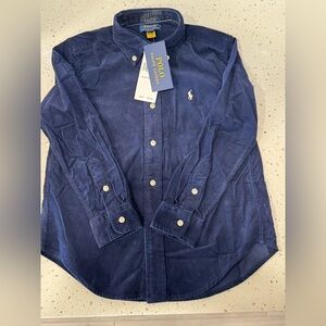 Ralph Lauren Men's Navy Button Down Shirt